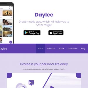 Daylee - osobní video deník - web - brno