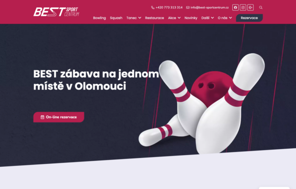 BEST Sportcentrum Olomouc - web